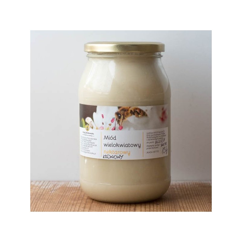 Miód wielokwiatowy klonowy 1,3 kg Miód wielokwiatowy klonowy 1,3 kg
